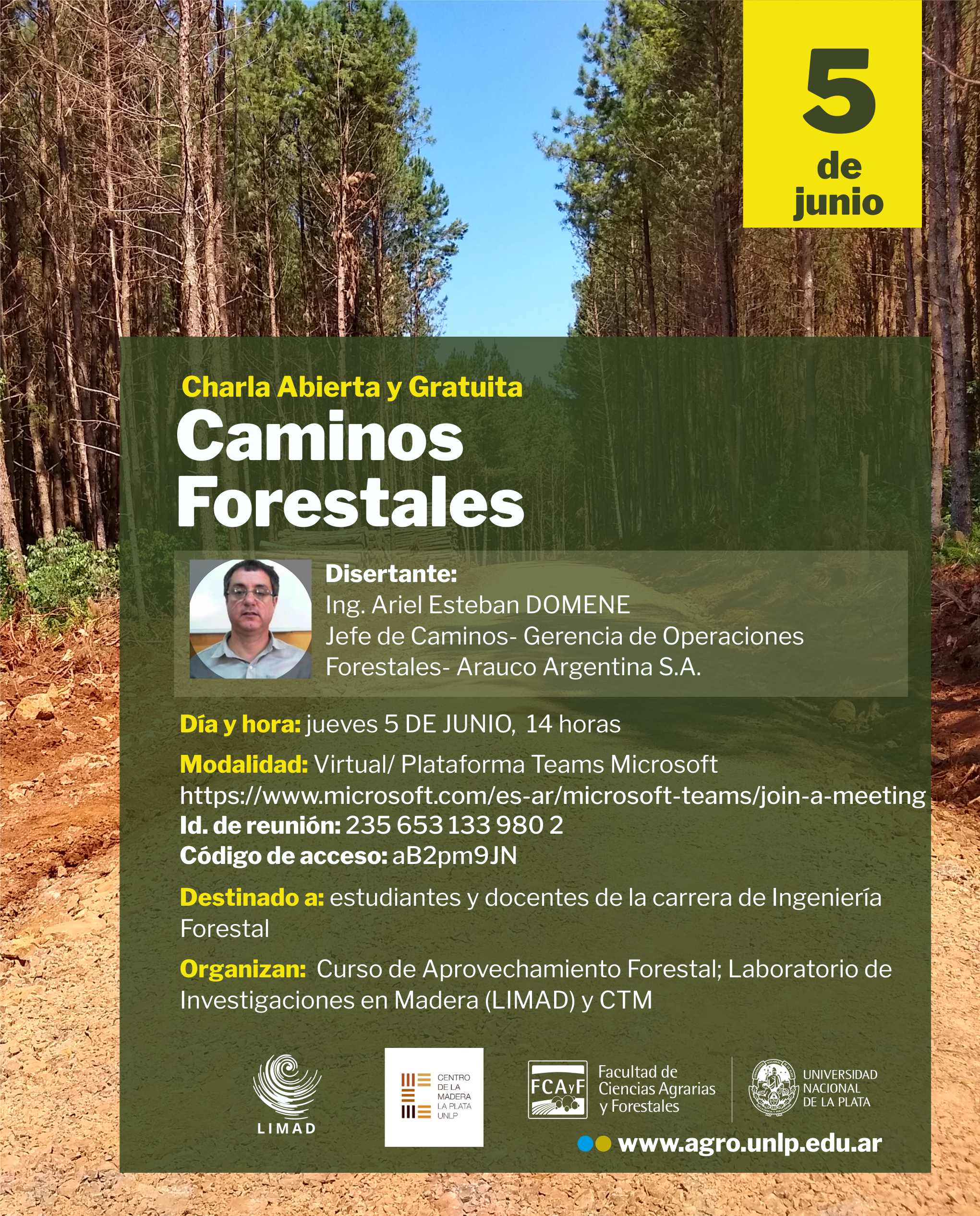 Charla Abierta y Gratuita 