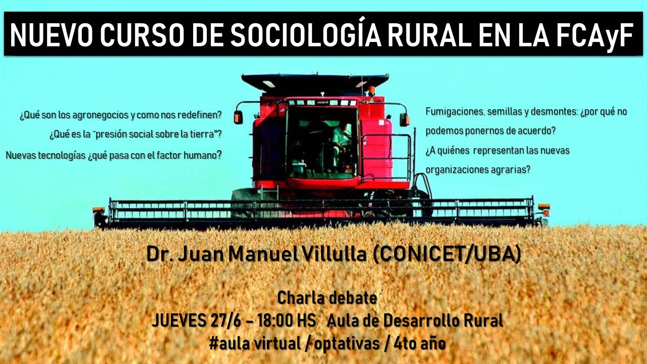 Charla Debate en el marco del Curso de Sociología Rural