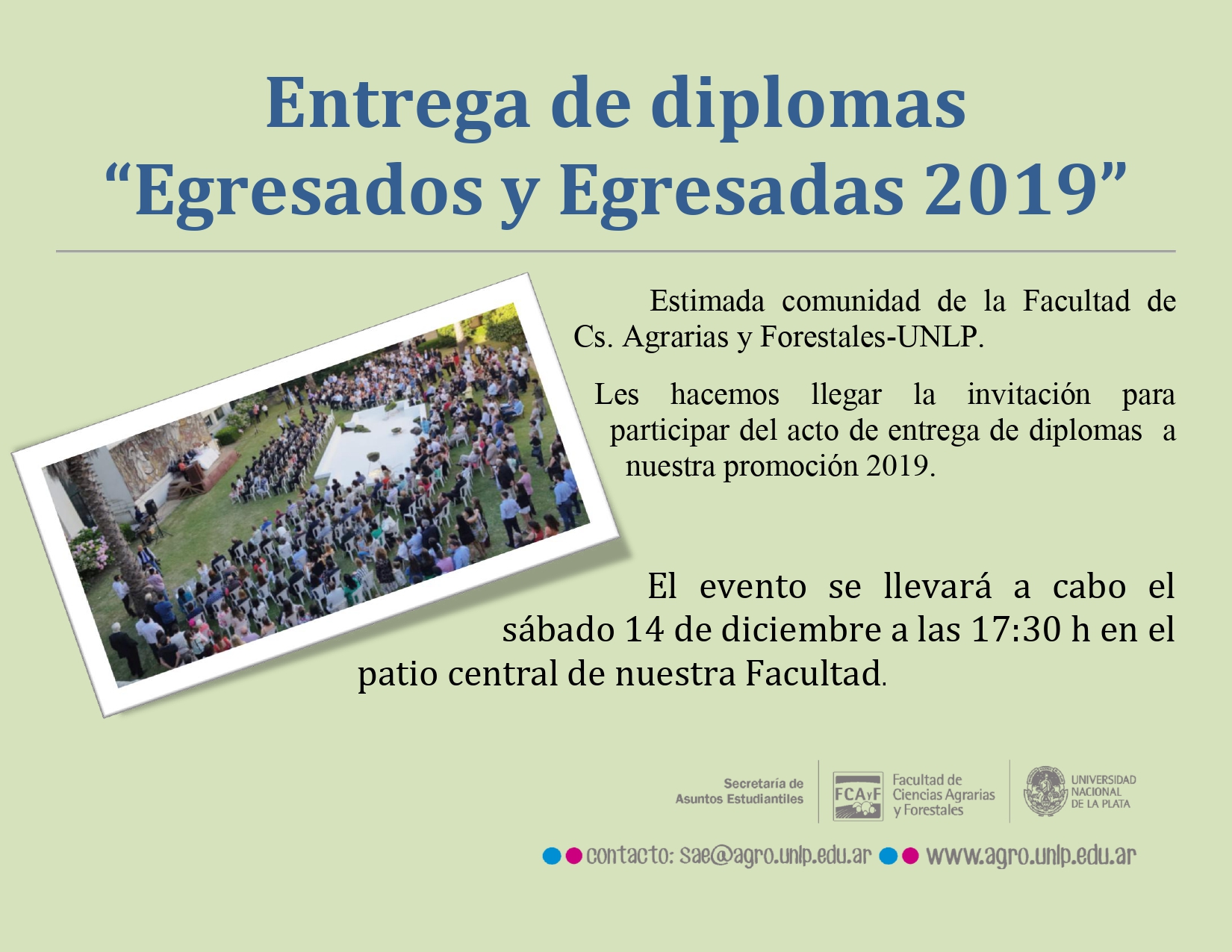 Entrega de Diplomas Egresadas y Egresados 2019 Entrega de Diplomas Egresadas y Egresados 2019