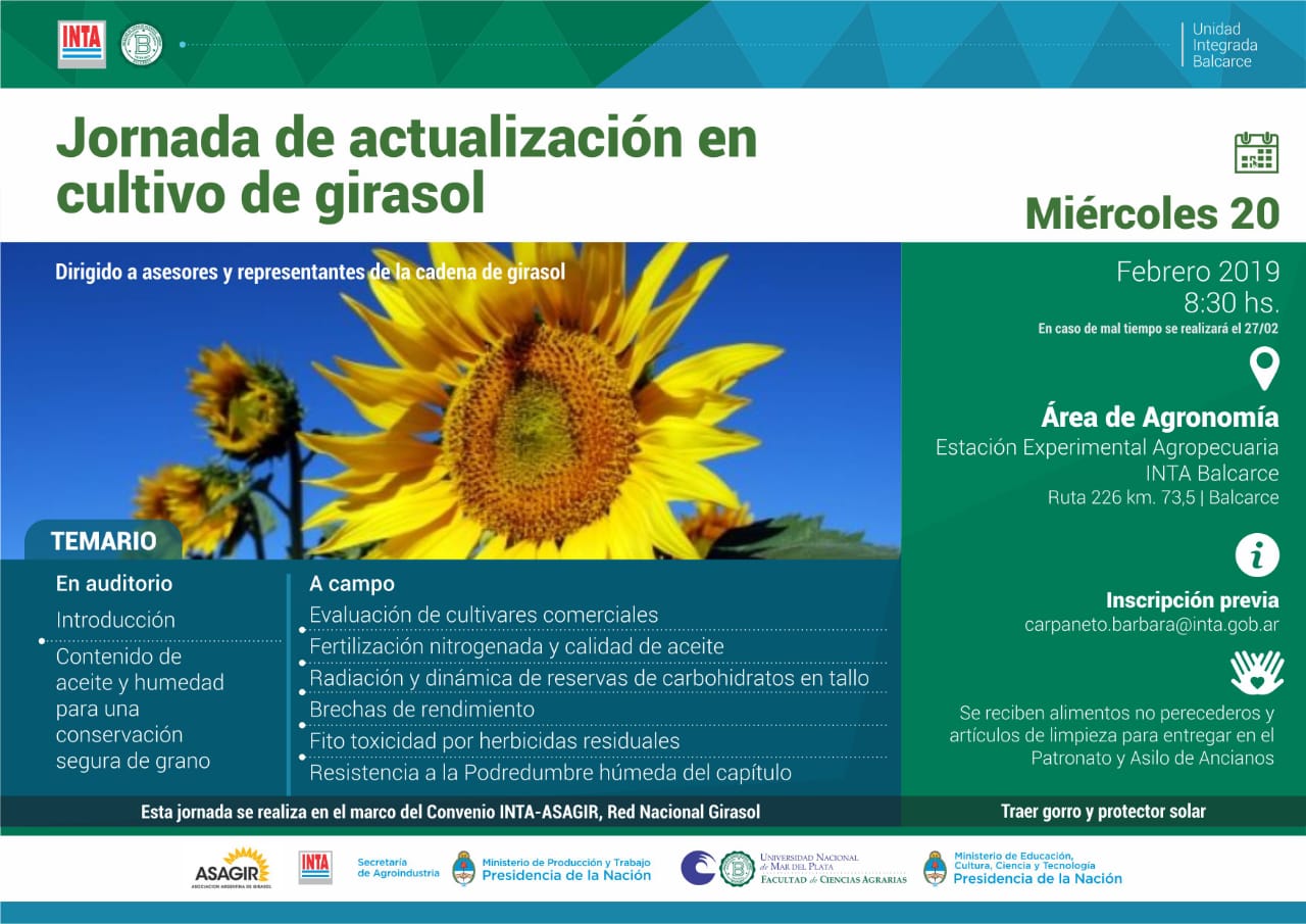 Jornada de actualización en cultivo de girasol