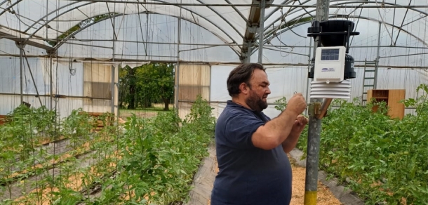 Se instaló la nueva Estación Meteorológica en la Estación Experimental Julio Hirschorn