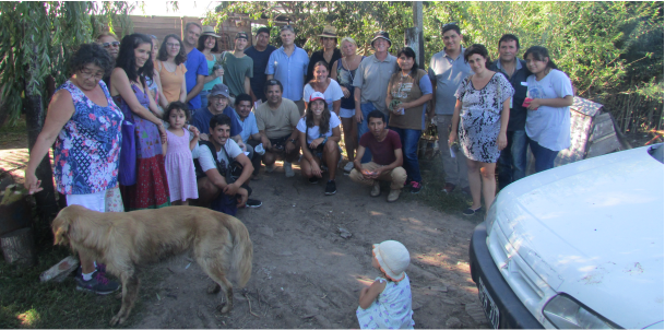 Visita de consumidores a productores  en transición agroecológica del CHP
