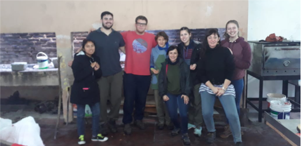 Primera jornada de trabajo en el Hogar del Padre Cajade