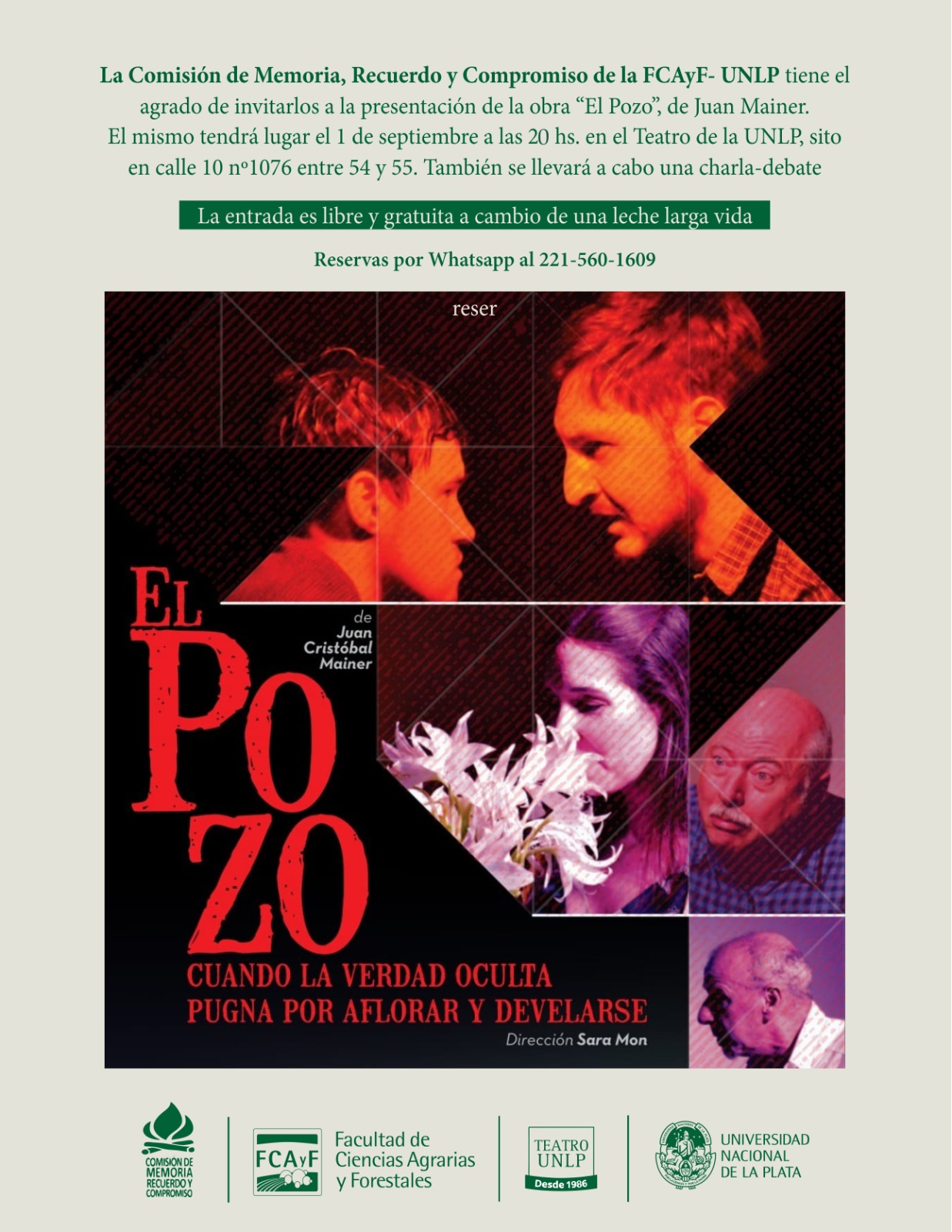 Teatro/debate El Pozo de Juan Mainer
